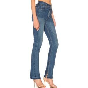 Re/Done Elsa Flare Split Hem Jeans Sz 25 NWT